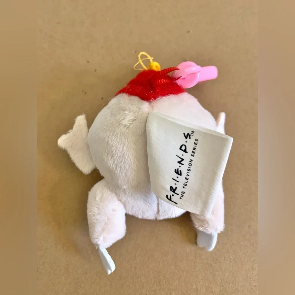 SHEIN x Friends Plush Funny Turkey W/ Glasses Purse Charm & Keychain 4 inches